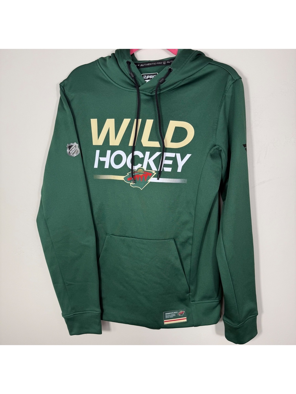 Minnesota Wild Authentic Pro Fanatics Hoodie | S